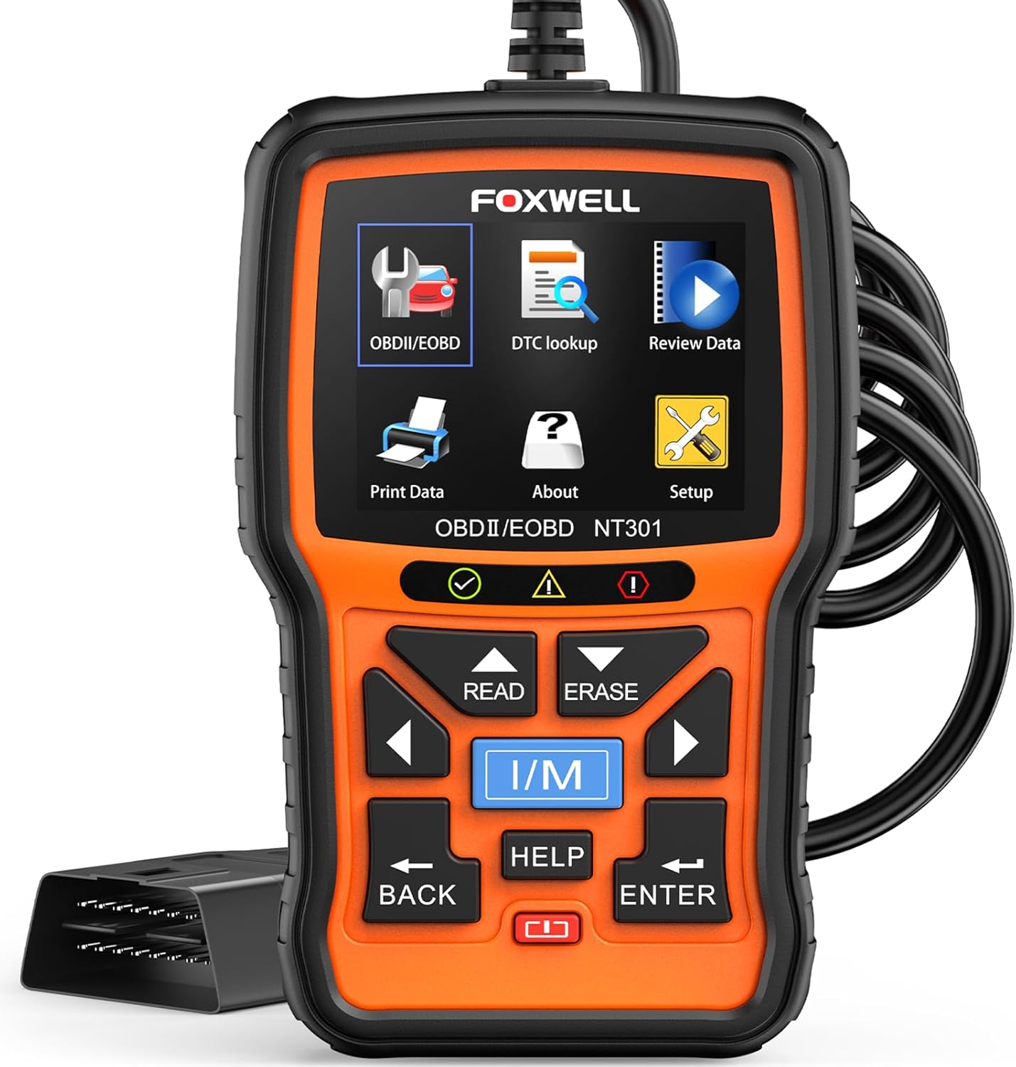 FOXWELL NT301 OBD2 Scanner Graphing Live Data Diagnostic Code Reader Professional Mechanic OBDII Scan Tool