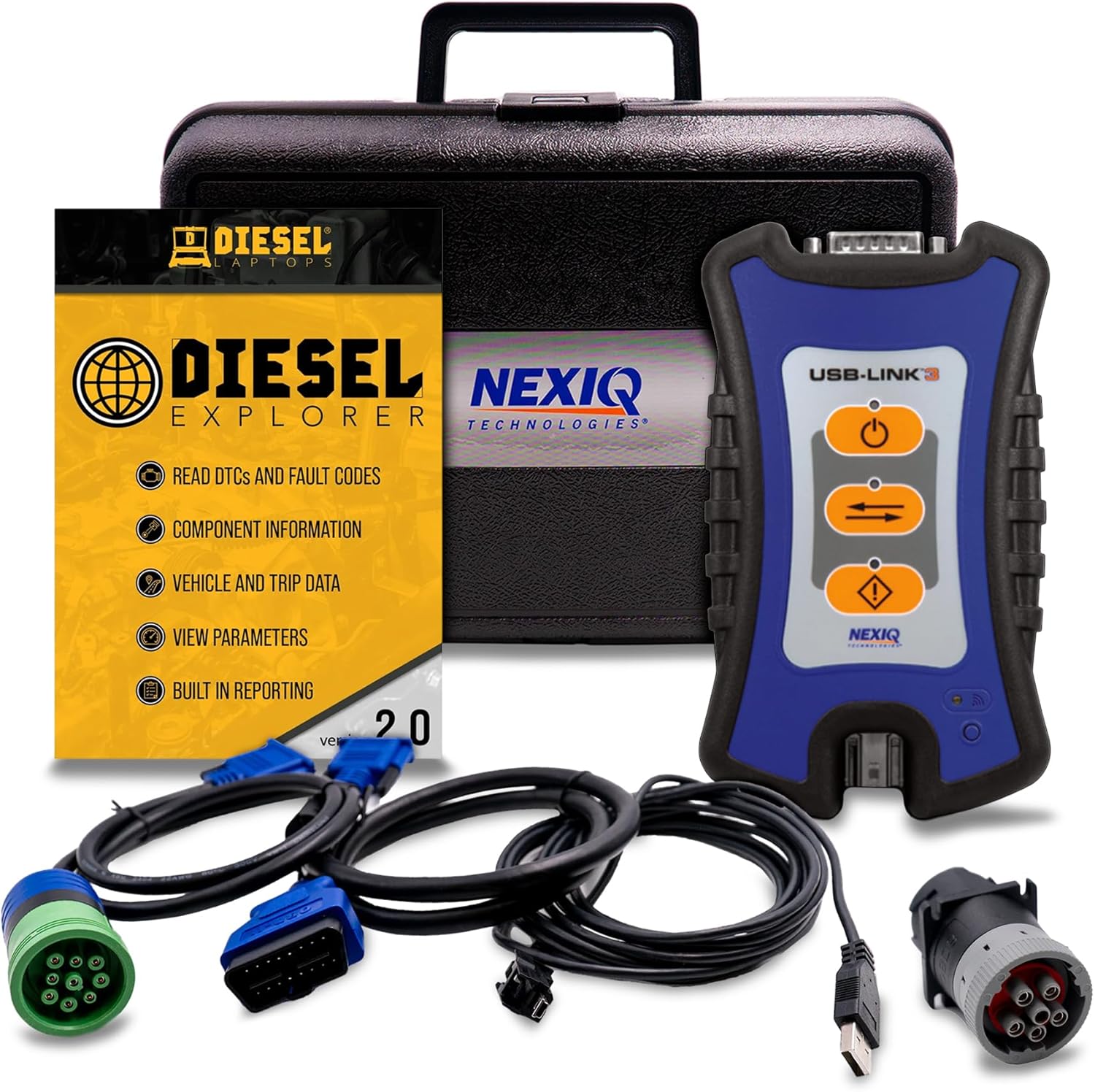 Diesel Laptops Nexiq USB Link 3 Wireless Edition with Repair Information & Diagnostic Software